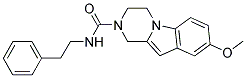 8-METHOXY-N-(2-PHENYLETHYL)-3,4-DIHYDROPYRAZINO[1,2-A]INDOLE-2(1H)-CARBOXAMIDE Struktur