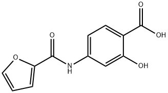 4-(2-FUROYLAMINO)-2-HYDROXYBENZOIC ACID Struktur