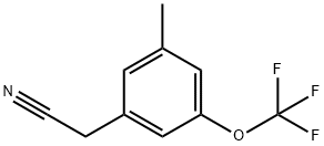 3-METHYL-5-(TRIFLUOROMETHOXY)PHENYLACETONITRILE Struktur