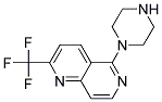 5-PIPERAZIN-1-YL-2-(TRIFLUOROMETHYL)-1,6-NAPHTHYRIDINE Struktur