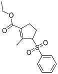 3-BENZENESULFONYL-2-METHYL-CYCLOPENT-1-ENECARBOXYLIC ACID ETHYL ESTER Struktur