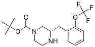 (S)-3-(2-TRIFLUOROMETHOXY-BENZYL)-PIPERAZINE-1-CARBOXYLIC ACID TERT-BUTYL ESTER Struktur