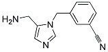 3-(5-AMINOMETHYL-IMIDAZOL-1-YLMETHYL)-BENZONITRILE Struktur