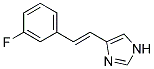 4-[2-(3-FLUORO-PHENYL)-VINYL]-1H-IMIDAZOLE Struktur