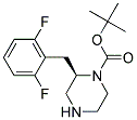 (R)-2-(2,6-DIFLUORO-BENZYL)-PIPERAZINE-1-CARBOXYLIC ACID TERT-BUTYL ESTER Struktur