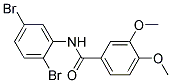 N-(2,5-DIBROMO-PHENYL)-3,4-DIMETHOXY-BENZAMIDE Struktur