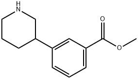 3-(3-METHOXYCARBONYLPHENYL) PIPERIDINE HCL Struktur