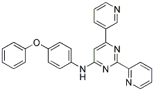 (4-PHENOXY-PHENYL)-(6-PYRIDIN-3-YL-2-PYRIDIN-2-YL-PYRIMIDIN-4-YL)-AMINE Struktur