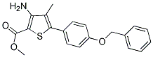 3-AMINO-5-(4-BENZYLOXYPHENYL)-4-METHYLTHIOPHENE-CARBOXYLIC ACID METHYL ESTER Struktur