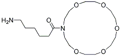 6-AMINO-1-(1,4,7,10,13-PENTAOXA-16-AZA-CYCLOOCTADEC-16-YL)-HEXAN-1-ONE Struktur