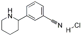 3-(PIPERIDIN-2-YL)BENZONITRILE HYDROCHLORIDE Struktur