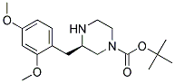 (R)-3-(2,4-DIMETHOXY-BENZYL)-PIPERAZINE-1-CARBOXYLIC ACID TERT-BUTYL ESTER Struktur