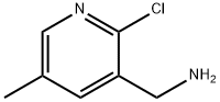 C-(2-CHLORO-5-METHYL-PYRIDIN-3-YL)-METHYLAMINE Struktur