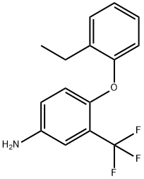 4-(2-ETHYLPHENOXY)-3-(TRIFLUOROMETHYL)ANILINE Struktur