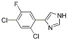 4-(2,4-DICHLORO-5-FLUORO-PHENYL)-1H-IMIDAZOLE Struktur