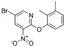 5-BROMO-2-(2,3-DIMETHYL-PHENOXY)-3-NITRO-PYRIDINE Struktur