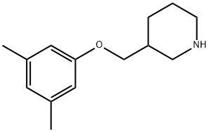 3-[(3,5-DIMETHYLPHENOXY)METHYL]PIPERIDINE Struktur