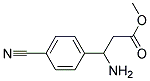 METHYL-3-AMINO-3-(4-CYANOPHENYL)PROPIONATE Struktur