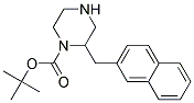 2-NAPHTHALEN-2-YLMETHYL-PIPERAZINE-1-CARBOXYLIC ACID TERT-BUTYL ESTER Struktur