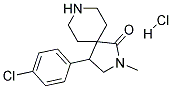 4-(4-CHLOROPHENYL)-2-METHYL-2,8-DIAZASPIRO[4.5]DECAN-1-ONE HYDROCHLORIDE Struktur