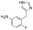 4-FLUORO-3-(1H-IMIDAZOL-4-YLMETHYL)-PHENYLAMINE Struktur