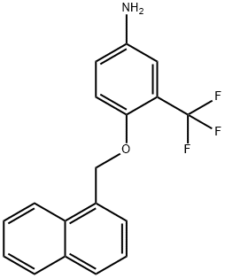 4-(1-NAPHTHYLMETHOXY)-3-(TRIFLUOROMETHYL)ANILINE Struktur