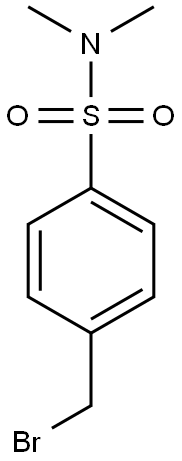 4-BROMOMETHYL-N,N-DIMETHYL-BENZENESULFONAMIDE Struktur