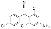 4-AMINO-2,6-DICHLORO-ALPHA-(4-CHLOROPHENYL)BENZYL CYANIDE Struktur