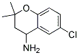 4-AMINO-6-CHLORO-3,4-DIHYDRO-2,2-DIMETHYL-2H-1-BENZOPYRAN Struktur