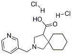 2-PYRIDIN-3-YLMETHYL-2-AZA-SPIRO[4.5]DECANE-4-CARBOXYLIC ACID DIHYDROCHLORIDE Struktur