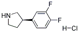 (R)-3-(3,4-DIFLUOROPHENYL)PYRROLIDINE HYDROCHLORIDE Struktur