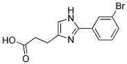 3-[2-(3-BROMOPHENYL)IMIDAZOL-4-YL]PROPIONIC ACID Struktur