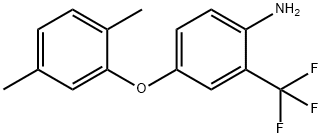 4-(2,5-DIMETHYLPHENOXY)-2-(TRIFLUOROMETHYL)ANILINE Struktur