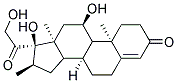 (8S,10R,11R,13S,16R,17R)-11,17-DIHYDROXY-17-(2-HYDROXY-ACETYL)-10,13,16-TRIMETHYL-1,2,6,7,8,9,10,11,12,13,14,15,16,17-TETRADECAHYDRO-CYCLOPENTA[A]PHENANTHREN-3-ONE Struktur