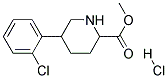 METHYL 5-(2-CHLOROPHENYL)PIPERIDINE-2-CARBOXYLATE HYDROCHLORIDE Struktur