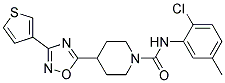 N-(2-CHLORO-5-METHYLPHENYL)-4-[3-(3-THIENYL)-1,2,4-OXADIAZOL-5-YL]PIPERIDINE-1-CARBOXAMIDE Struktur