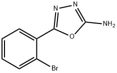 5-(2-BROMOPHENYL)-1,3,4-OXADIAZOL-2-AMINE Struktur