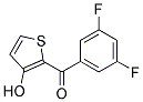 (3,5-DIFLUORO-PHENYL)-(3-HYDROXY-THIOPHEN-2-YL)-METHANONE Struktur