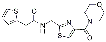 N-([4-(MORPHOLIN-4-YLCARBONYL)-1,3-THIAZOL-2-YL]METHYL)-2-(2-THIENYL)ACETAMIDE Struktur