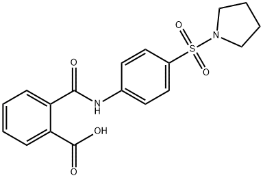 N-[4-(PYRROLIDINE-1-SULFONYL)-PHENYL]-PHTHALAMIC ACID Struktur