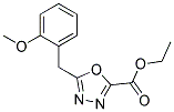 ETHYL 5-(2-METHOXYBENZYL)-1,3,4-OXADIAZOLE-2-CARBOXYLATE Struktur