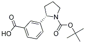 (S)-3-(1-(TERT-BUTOXYCARBONYL)PYRROLIDIN-2-YL)BENZOIC ACID Struktur