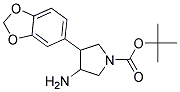 3-AMINO-4-(3,4-METHYLENEDIOXY-PHENYL)-1-BOC-PYRROLIDINE Struktur