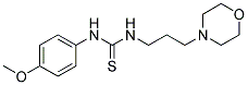 N-(4-METHOXYPHENYL)-N'-(3-MORPHOLIN-4-YLPROPYL)THIOUREA Struktur