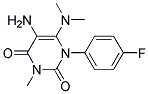 5-AMINO-6-DIMETHYLAMINO-1-(4-FLUORO-PHENYL)-3-METHYL-1H-PYRIMIDINE-2,4-DIONE Struktur