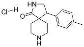 4-P-TOLYL-2,8-DIAZASPIRO[4.5]DECAN-1-ONE HYDROCHLORIDE Struktur