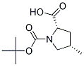 (2S,4S)-4-METHYL-PYRROLIDINE-1,2-DICARBOXYLIC ACID 1-TERT-BUTYL ESTER Struktur