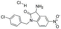 3-AMINO-1-(4-CHLORO-BENZYL)-5-NITRO-1,3-DIHYDRO-INDOL-2-ONE HYDROCHLORIDE Struktur