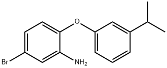 5-BROMO-2-(3-ISOPROPYLPHENOXY)ANILINE Struktur