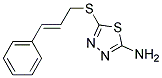 5-((3-PHENYLPROP-2-ENYL)THIO)-1,3,4-THIADIAZOL-2-AMINE Struktur